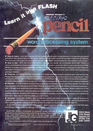 Electric Pencil advertisement