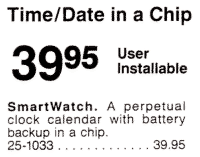 Smartwatch from the 1989 Radio Shack catalog